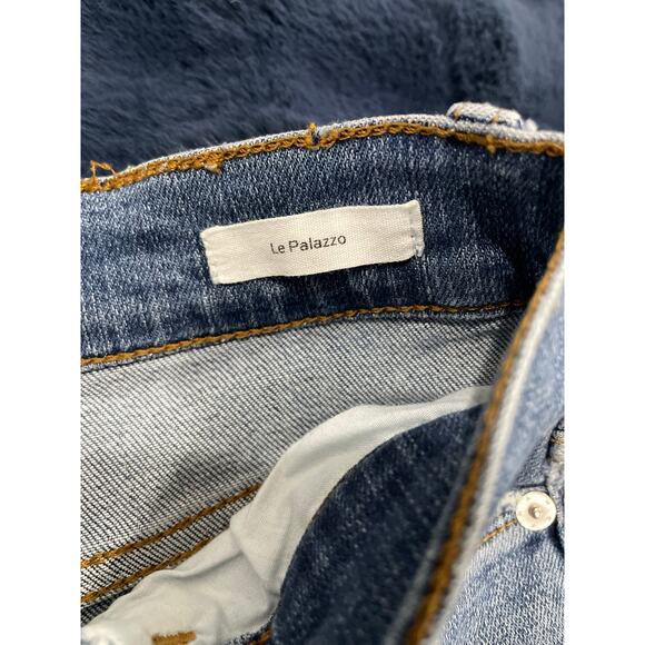 FRAME Le Palazzo Jeans High-Rise Wide Leg , Full length, Size 24 *RARE* - Picture 4 of 16